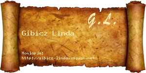 Gibicz Linda névjegykártya